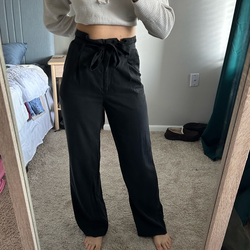 H&M Black Wide Leg Trousers